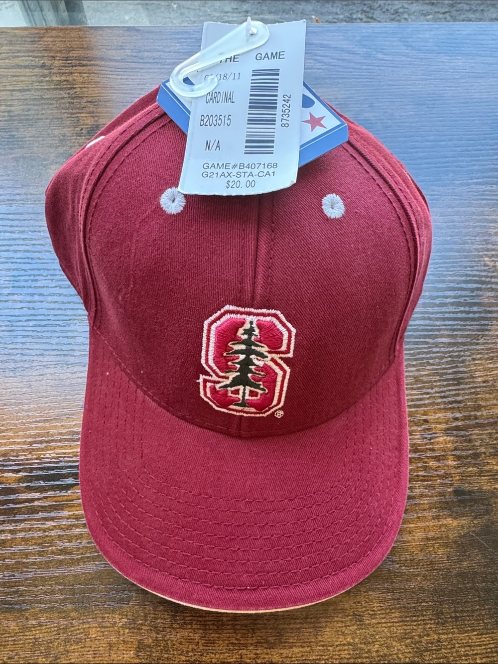Stanford Cardinal Red Baseball Cap with Tree Logo,one size fits most